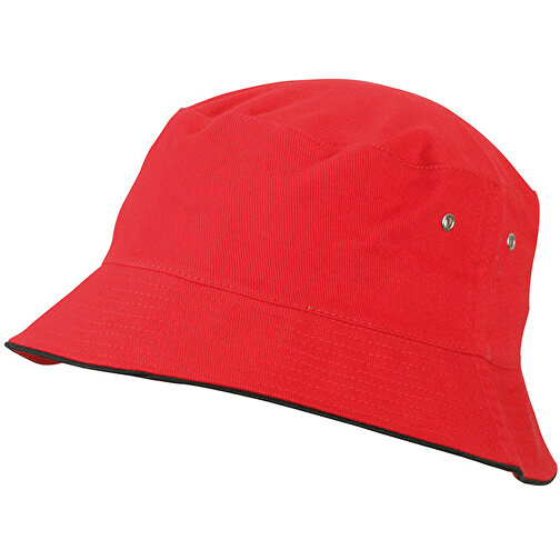 Fisherman Piping Hat For Kids , Myrtle Beach, rot/schwarz, 100% Baumwolle, one size, , Bild 1