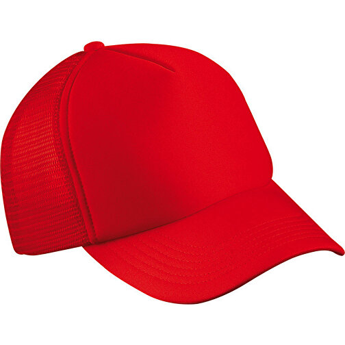 5 Panel Polyester Mesh Cap , Myrtle Beach, rot, 100% Polyester, one size, , Bild 1