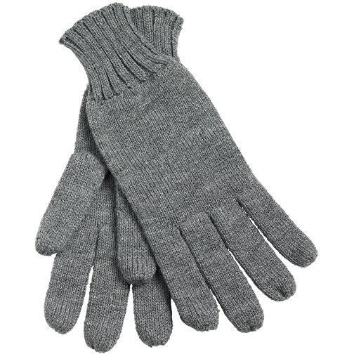 Knitted Gloves , Myrtle Beach, dark-grau-melange, 100% Polyacryl, S/M, , Bild 1