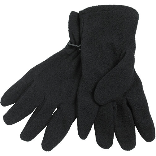 Microfleece Gloves , Myrtle Beach, schwarz, 100% Polyester, S/M, , Bild 1