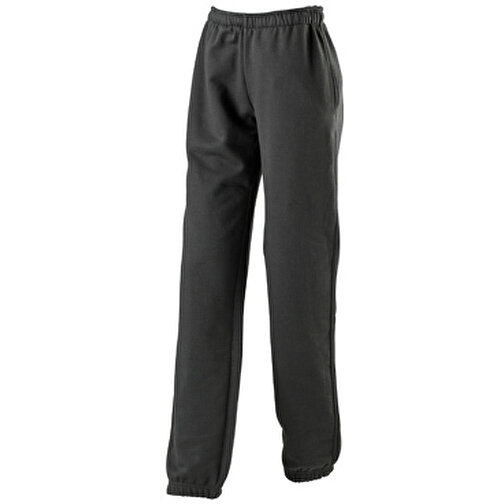 Ladies’ Jogging Pants , James Nicholson, schwarz, 80% Baumwolle, ringgesponnen, 20% Polyester, XL, , Bild 1