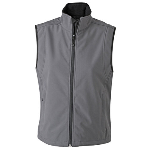 Ladies’ Softshell Vest , James Nicholson, carbon, 95% Polyester, 5% Elasthan, XXL, , Bild 1