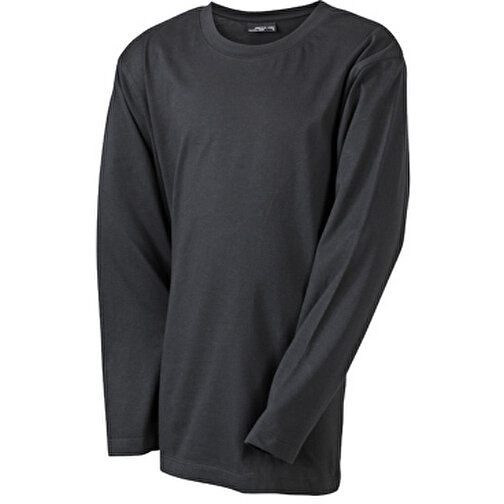 Junior Shirt Long-Sleeved Medium , James Nicholson, schwarz, 100% Baumwolle, ringgesponnen, XS (98/104), , Bild 1