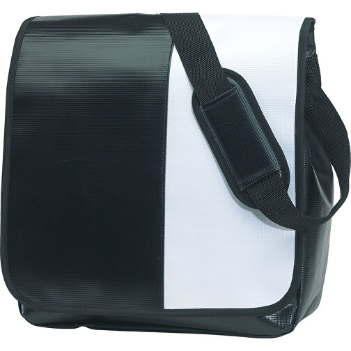 Umschlagtasche ACTION , schwarz, weiß, Polychlorid, 34,50cm x 13,50cm x 31,50cm (Länge x Höhe x Breite), Bild 1