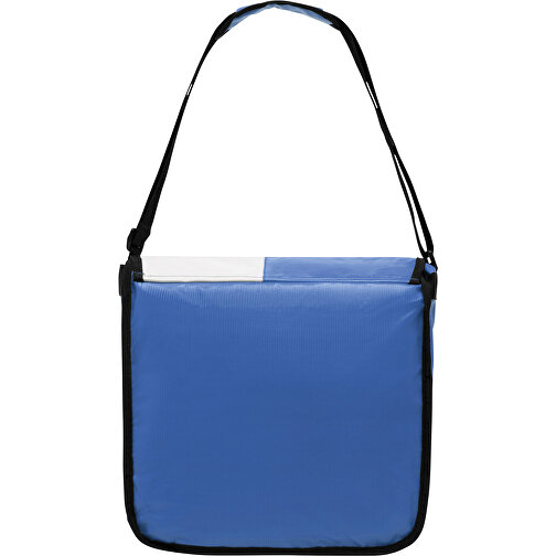 Umschlagtasche ACTION , blau, weiss, Polychlorid, 34,50cm x 13,50cm x 31,50cm (Länge x Höhe x Breite), Bild 3