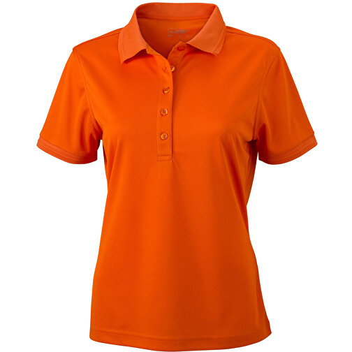 Ladies’ Active Polo , James Nicholson, dark-orange, 100% Polyester, XL, , Bild 1