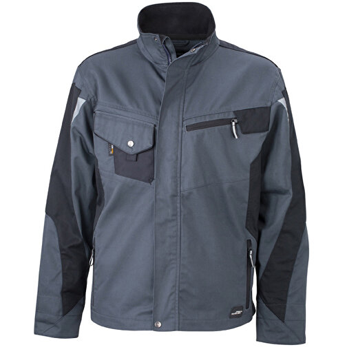 Workwear Jacket , James Nicholson, carbon/schwarz, 100% Polyamid CORDURA ®, S, , Bild 1