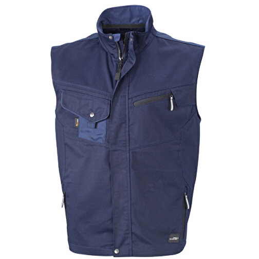 Workwear Vest , James Nicholson, navy/navy, 100% Polyamid CORDURA ®, S, , Bild 1