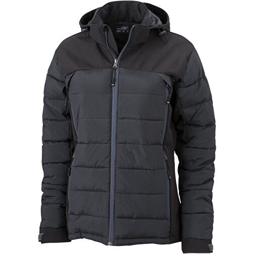 Ladies’ Outdoor Hybrid Jacket , James Nicholson, schwarz, 100% Polyester, M, , Bild 1