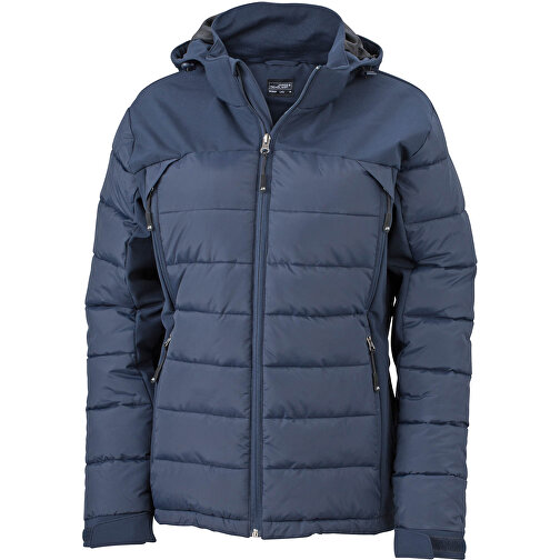 Ladies’ Outdoor Hybrid Jacket , James Nicholson, navy, 100% Polyester, XXL, , Bild 1