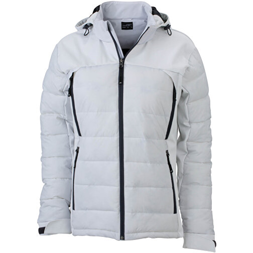 Ladies’ Outdoor Hybrid Jacket , James Nicholson, weiss, 100% Polyester, L, , Bild 1