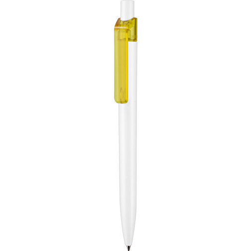Kugelschreiber Insider ST , Ritter-Pen, ananas-gelb/weiss, ABS-Kunststoff, 14,20cm (Länge), Bild 1