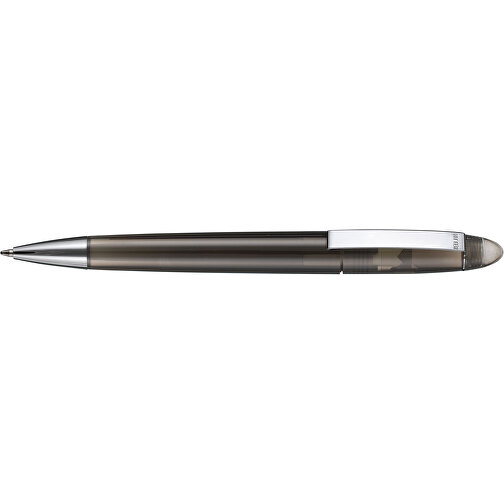 Kugelschreiber HAVANA TRANSPARENT , Ritter-Pen, rauch-grau, ABS, Metall, 14,30cm (Länge), Bild 3