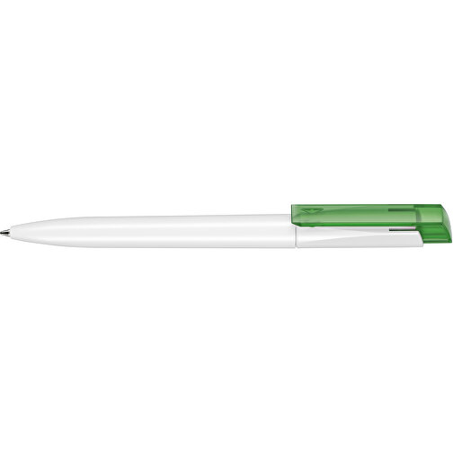 Kugelschreiber Fresh ST , Ritter-Pen, gras-grün/weiß, ABS-Kunststoff, 14,50cm (Länge), Bild 3