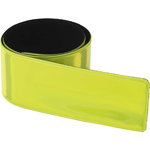 RFX™ Hitz Reflektierendes Schnapparmband , neongelb, PVC, 34,00cm x 3,00cm (Länge x Breite), Bild 1