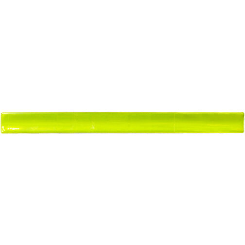 RFX™ Hitz Reflektierendes Schnapparmband , neongelb, PVC, 34,00cm x 3,00cm (Länge x Breite), Bild 3
