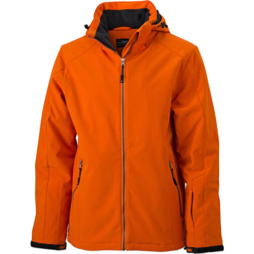 Men’s Wintersport Jacket , James Nicholson, dark-orange, 100% Polyester, M, , Bild 1