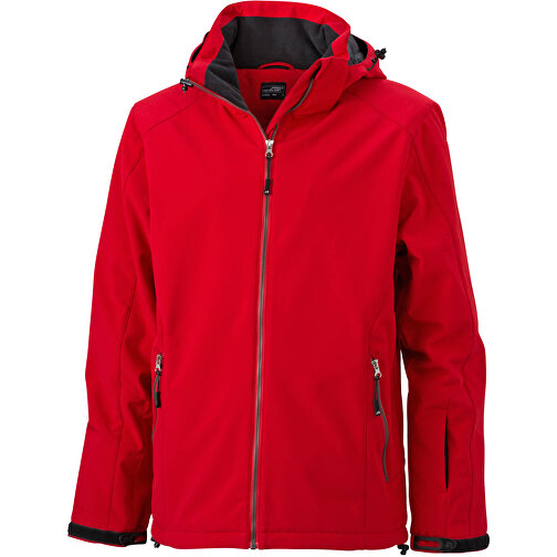 Men’s Wintersport Jacket , James Nicholson, rot, 100% Polyester, S, , Bild 1