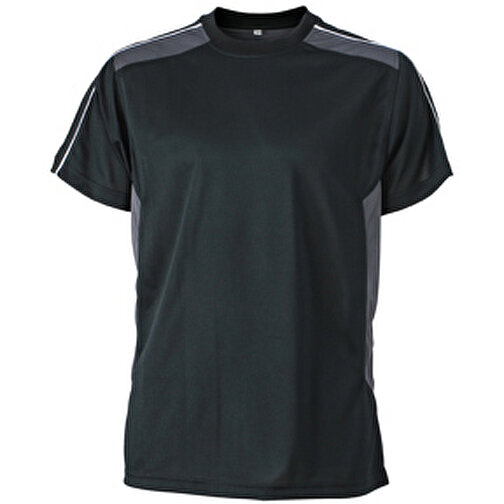 Craftsmen T-Shirt , James Nicholson, schwarz/carbon, 100% Polyester, 3XL, , Bild 1