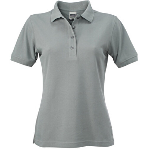 Ladies’ Workwear Polo , James Nicholson, dark-grau, 50% Polyester, 50% Baumwolle, gekämmt, XS, , Bild 1