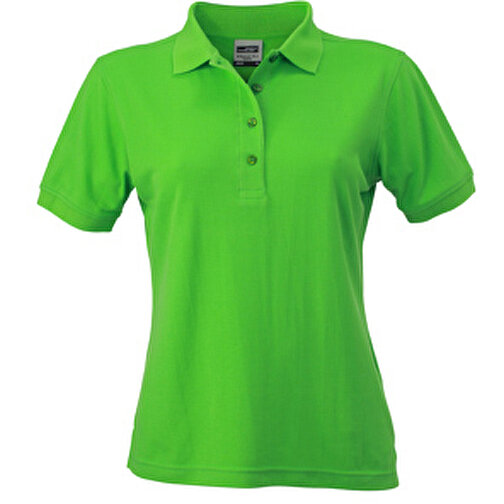 Ladies’ Workwear Polo , James Nicholson, lime-grün, 50% Polyester, 50% Baumwolle, gekämmt, XS, , Bild 1