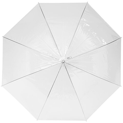 Kate Durchsichtiger 23' Automatikregenschirm , transparent weiß, POE Kunststoff, 83,00cm (Länge), Bild 3