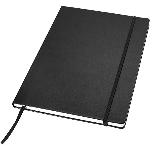 Executive A4 Hard Cover Notizbuch , schwarz, Karton, Lederimitat Papier, 29,80cm x 1,50cm x 20,90cm (Länge x Höhe x Breite), Bild 1