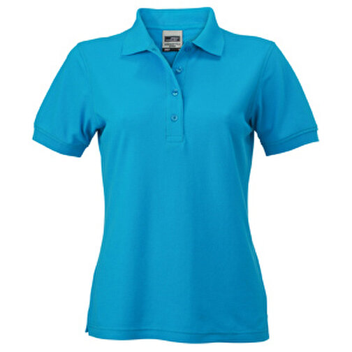 Ladies’ Workwear Polo , James Nicholson, türkis, 50% Polyester, 50% Baumwolle, gekämmt, M, , Bild 1