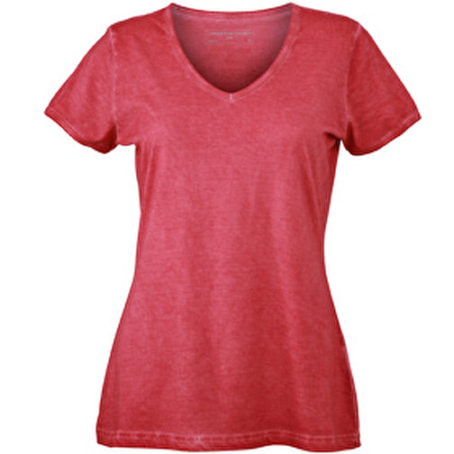 Ladies’ Gipsy T-Shirt , James Nicholson, rot, 100% Baumwolle, XL, , Bild 1
