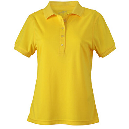 Ladies’ Active Polo , James Nicholson, sun-gelb, 100% Polyester, XXL, , Bild 1