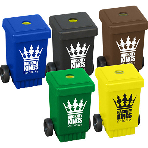 Mülltonnen-Spitzer - Recycelt , Green&Good, grün, recycelter Kunststoff, 6,50cm x 4,50cm x 4,50cm (Länge x Höhe x Breite), Bild 4