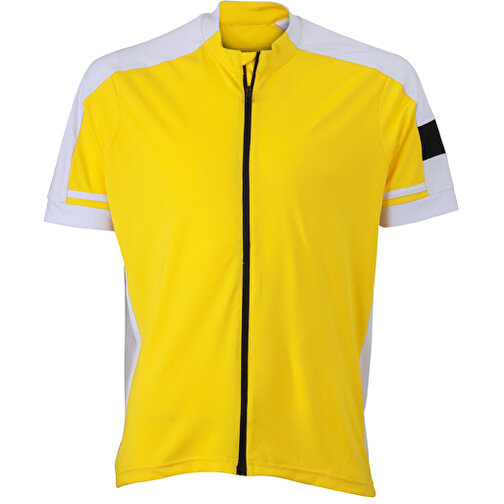 Men’s Bike-T Full Zip , James Nicholson, sun-gelb, 100% Polyester, L, , Bild 1