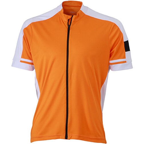 Men’s Bike-T Full Zip , James Nicholson, orange, 100% Polyester, M, , Bild 1