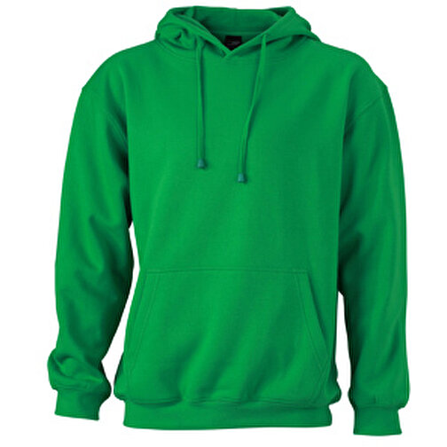 Hooded Sweat , James Nicholson, fern-grün, 80% Baumwolle, ringgesponnen, 20% Polyester, XL, , Bild 1