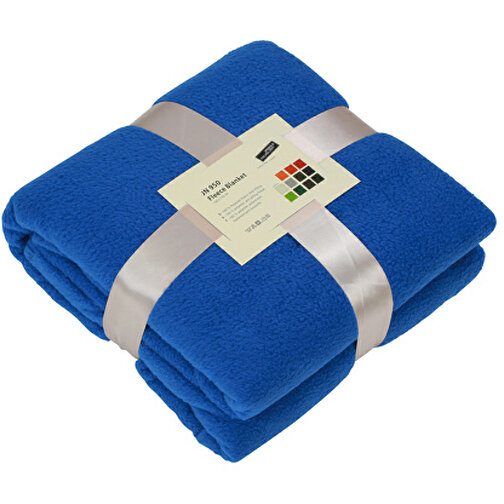 Fleece Blanket , James Nicholson, royal, 100% Polyester, one size, , Bild 1