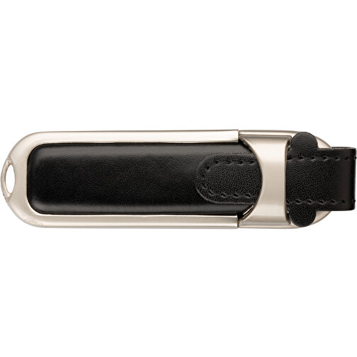 USB-Stick DAKAR 4 GB , Promo Effects MB , schwarz MB , 4 GB , Leder / Metall MB , 3 - 10 MB/s MB , 8,80cm x 1,40cm x 2,80cm (Länge x Höhe x Breite), Bild 4