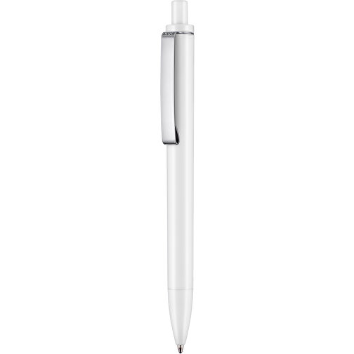 Kugelschreiber Exos P , Ritter-Pen, weiß, ABS-Kunststoff, 14,00cm (Länge), Bild 1