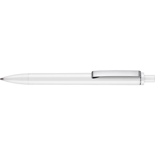 Kugelschreiber Exos P , Ritter-Pen, weiss, ABS-Kunststoff, 14,00cm (Länge), Bild 3