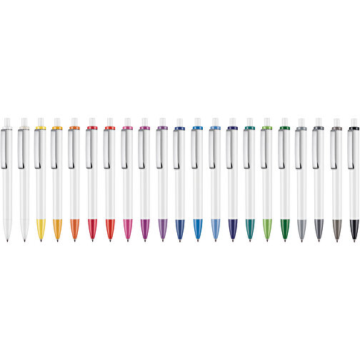 Kugelschreiber Exos P , Ritter-Pen, blau/weiß, ABS-Kunststoff, 14,00cm (Länge), Bild 4