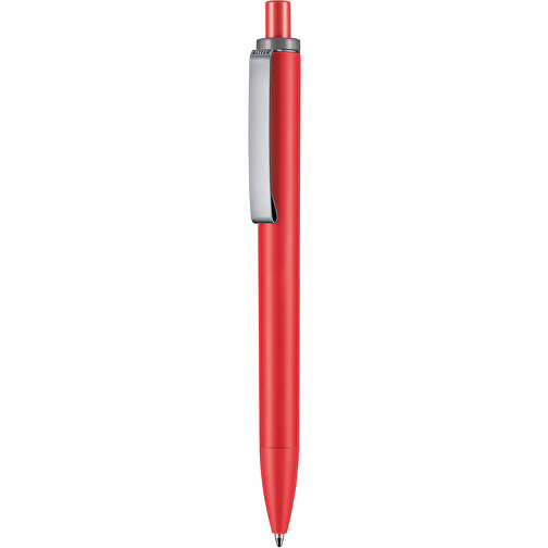 Kugelschreiber Exos Soft P , Ritter-Pen, korallenrot/sienna, ABS-Kunststoff, 14,00cm (Länge), Bild 1