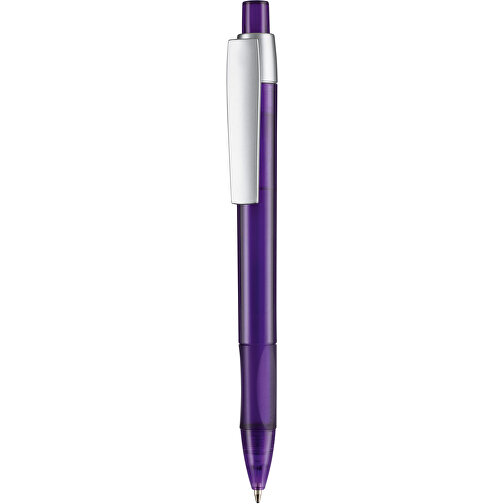 Kugelschreiber Cetus Transparent , Ritter-Pen, lila, ABS-Kunststoff, 14,20cm (Länge), Bild 1