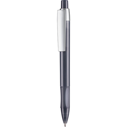 Kugelschreiber Cetus Transparent , Ritter-Pen, rauch-grau, ABS-Kunststoff, 14,20cm (Länge), Bild 1