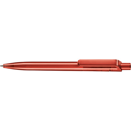 Kugelschreiber INSIDER TRANSPARENT , Ritter-Pen, kirsch-rot, ABS-Kunststoff, 14,00cm (Länge), Bild 3