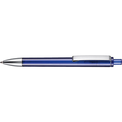 Kugelschreiber EXOS TRANSPARENT , Ritter-Pen, royal-blau, ABS-Kunststoff, 14,00cm (Länge), Bild 3