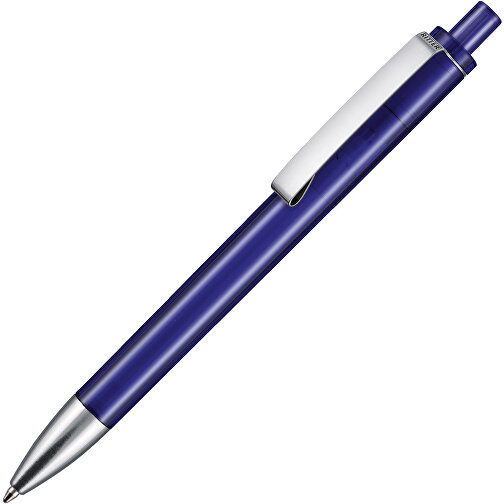 Kugelschreiber EXOS TRANSPARENT , Ritter-Pen, ozean-blau, ABS-Kunststoff, 14,00cm (Länge), Bild 2