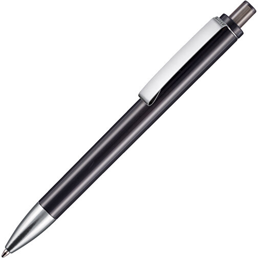 Kugelschreiber EXOS TRANSPARENT , Ritter-Pen, rauch-grau, ABS-Kunststoff, 14,00cm (Länge), Bild 2