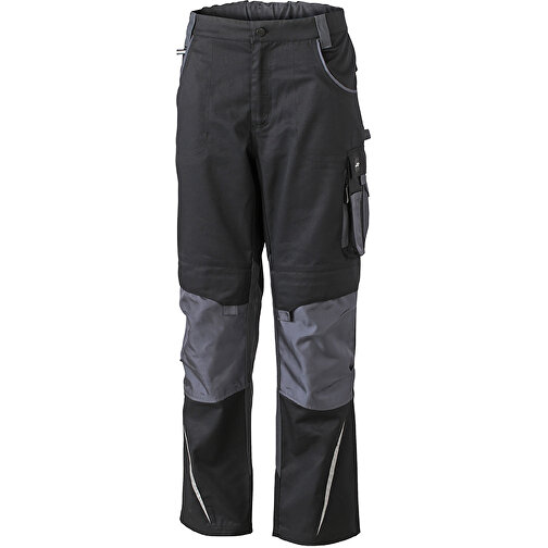Workwear Pants , James Nicholson, schwarz/carbon, 100% Polyamid CORDURA ®, 50, , Bild 1