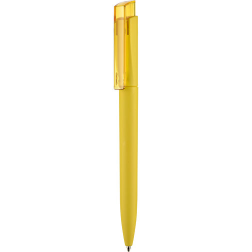 Kugelschreiber Fresh Soft ST , Ritter-Pen, zitronen-gelb/ananas-gelb, ABS-Kunststoff, 14,40cm (Länge), Bild 1