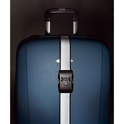 correa de equipaje thanxx® 'TSATravel' plata/negro, Imagen 2