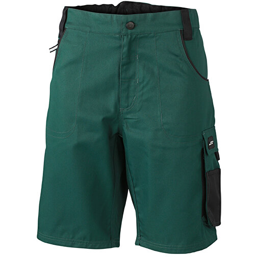 Workwear Bermudas , James Nicholson, dark-grün/schwarz, 100% Polyamid CORDURA ®, 50, , Bild 1